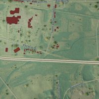 Second close-up of the map of Melrose, Minnesota print showing more streets and buildings