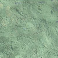Second close-up of the map of Mentor, Oscoda County, Michigan print showing more streets and buildings