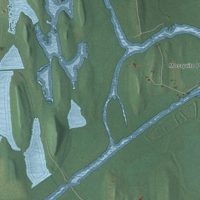 Second close-up of the map of Mentz, New York print showing more streets and buildings