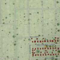 Second close-up of the map of Merrionette Park, Illinois print showing more streets and buildings
