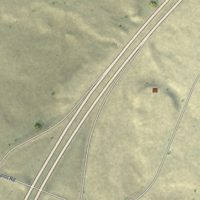 Second close-up of the map of Mesa, Washington print showing more streets and buildings