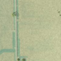 Second close-up of the map of Meyer, Iowa print showing more streets and buildings