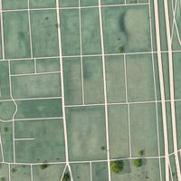 Second close-up of the map of Mid-Town Belvedere, Maryland print showing more streets and buildings