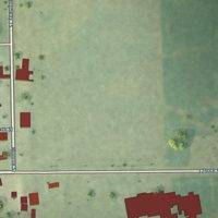 Second close-up of the map of Middletown, Illinois print showing more streets and buildings