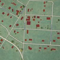 Second close-up of the map of Midland, Arkansas print showing more streets and buildings