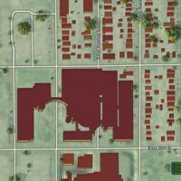 Second close-up of the map of Midtown Phillips, Minnesota print showing more streets and buildings