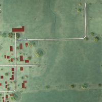Second close-up of the map of Milligan, Nebraska print showing more streets and buildings