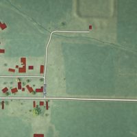 Second close-up of the map of Milton, Illinois print showing more streets and buildings