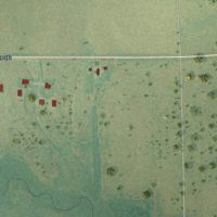 Second close-up of the map of Milton, Kansas print showing more streets and buildings