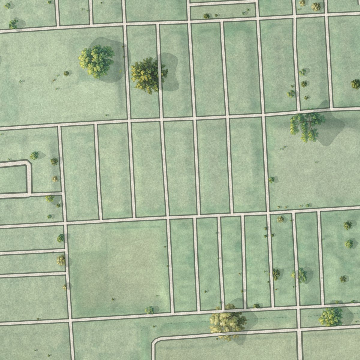 Second close-up of the map of Milton-Montford, Maryland print showing more streets and buildings