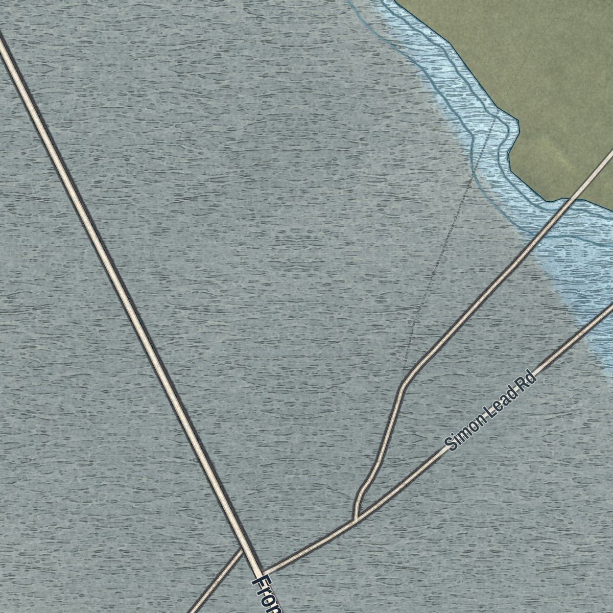 Second close-up of the map of Mina, Nevada print showing more streets and buildings
