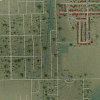 Second close-up of the map of Miner, Missouri print showing more streets and buildings