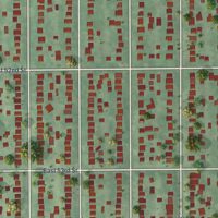 Second close-up of the map of Minnehaha, Minnesota print showing more streets and buildings