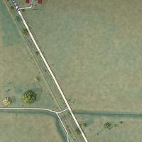 Second close-up of the map of Mitchellville, Arkansas print showing more streets and buildings