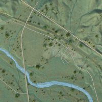 Second close-up of the map of Mohawk Vista, California print showing more streets and buildings