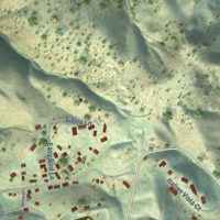 Second close-up of the map of Mokelumne Hill, California print showing more streets and buildings
