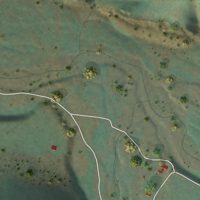 Second close-up of the map of Monarch, Montana print showing more streets and buildings