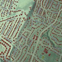 Second close-up of the map of Montrose, New Jersey print showing more streets and buildings