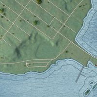 Second close-up of the map of Montrose, New York print showing more streets and buildings