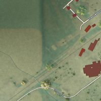 Second close-up of the map of Moore, Montana print showing more streets and buildings