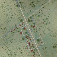 Second close-up of the map of Morales-Sanchez, Texas print showing more streets and buildings