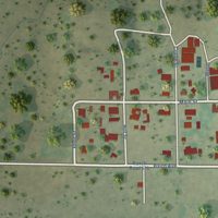 Second close-up of the map of Moran, Texas print showing more streets and buildings