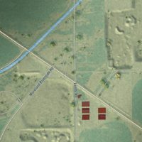 Second close-up of the map of Moreland, Idaho print showing more streets and buildings