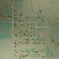 Second close-up of the map of Morgan Farm, Texas print showing more streets and buildings