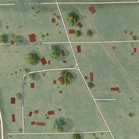 Second close-up of the map of Morriston, Florida print showing more streets and buildings