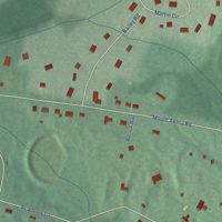Second close-up of the map of Mount Aetna, Maryland print showing more streets and buildings
