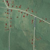 Second close-up of the map of Mount Holly, Arkansas print showing more streets and buildings