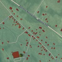 Second close-up of the map of Mount Lena, Maryland print showing more streets and buildings