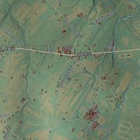 Second close-up of the map of Mount Pleasant, Adams County, Pennsylvania print showing more streets and buildings