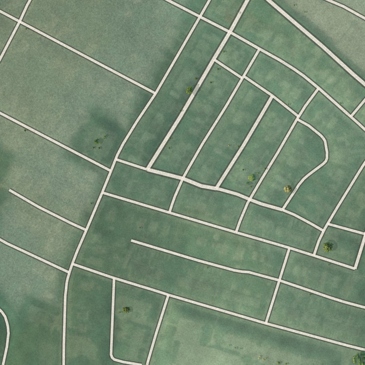 Second close-up of the map of Mount Winans, Maryland print showing more streets and buildings