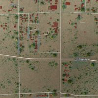Second close-up of the map of Mountain View, Chaves County, New Mexico print showing more streets and buildings