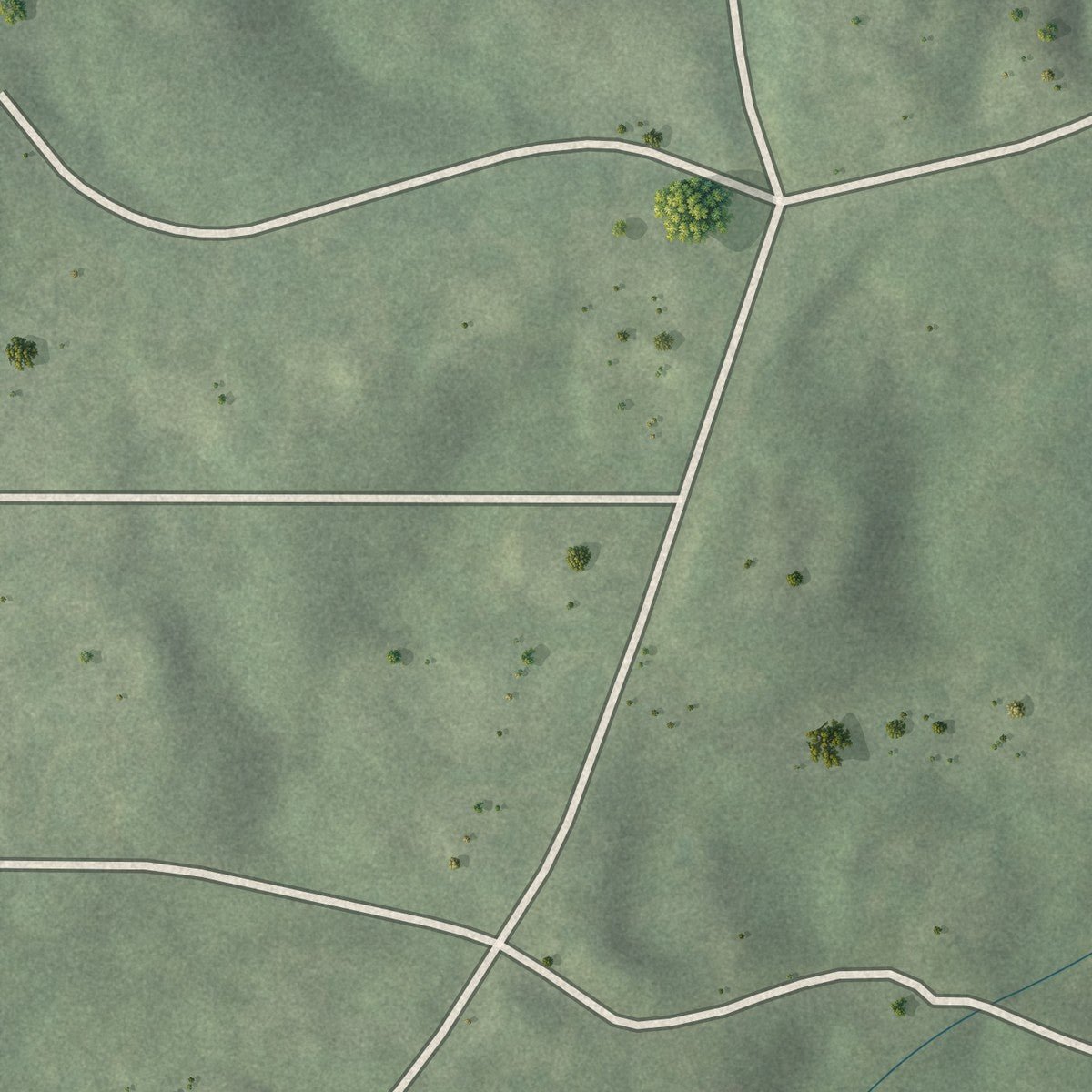 Second close-up of the map of Mt. Paran Parkway, Georgia print showing more streets and buildings