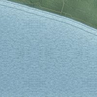 Second close-up of the map of Mueller, Michigan print showing more streets and buildings