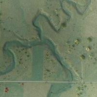 Second close-up of the map of Munjor, Kansas print showing more streets and buildings