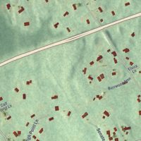 Second close-up of the map of Murray, Connecticut print showing more streets and buildings