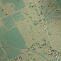 Second close-up of the map of Nada, Texas print showing more streets and buildings