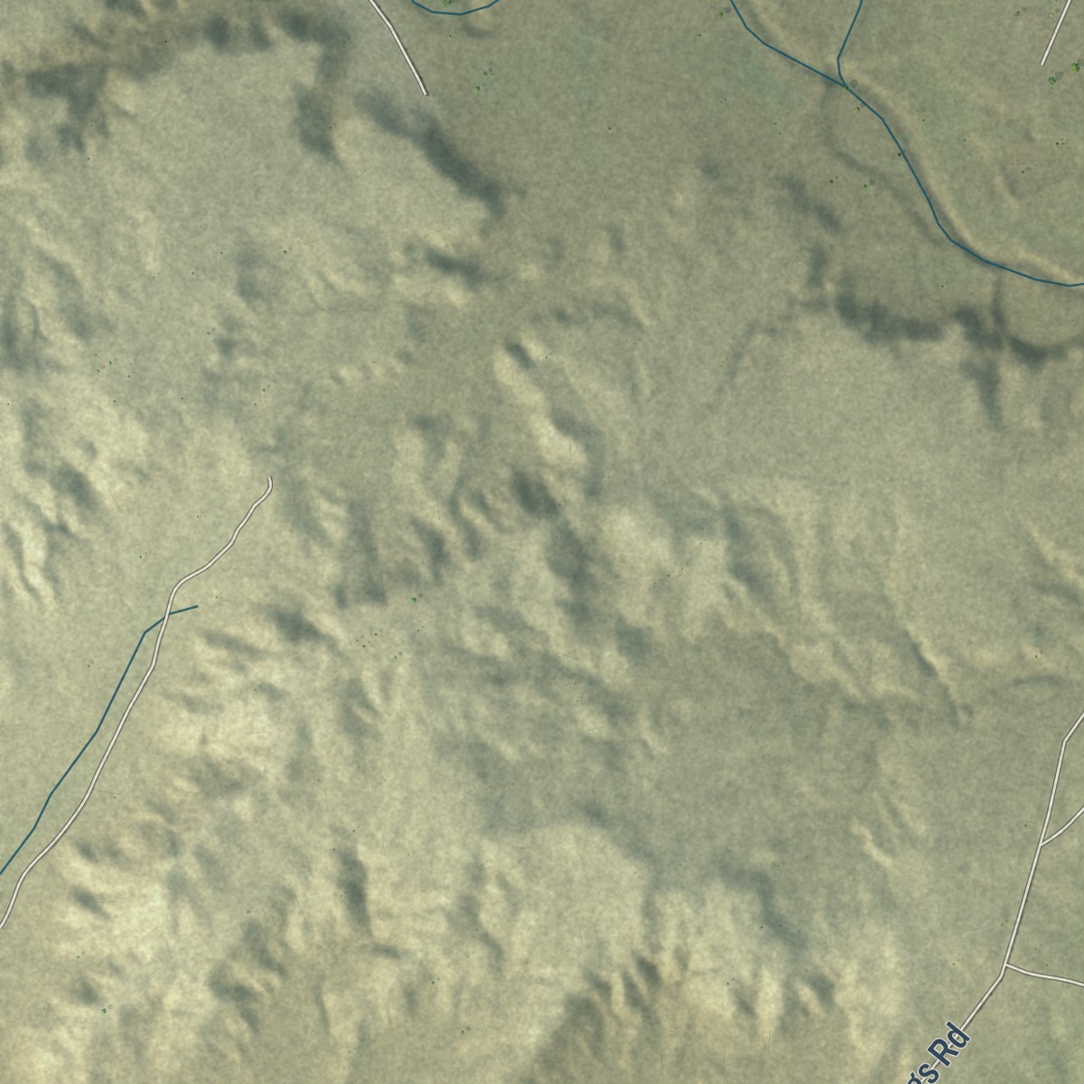 Second close-up of the map of Nakaibito, New Mexico print showing more streets and buildings