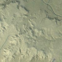 Second close-up of the map of Nakaibito, New Mexico print showing more streets and buildings