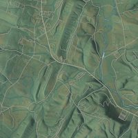Second close-up of the map of Napier, Pennsylvania print showing more streets and buildings