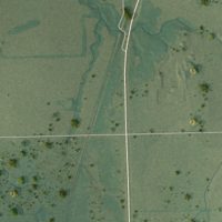 Second close-up of the map of Narcissa, Oklahoma print showing more streets and buildings