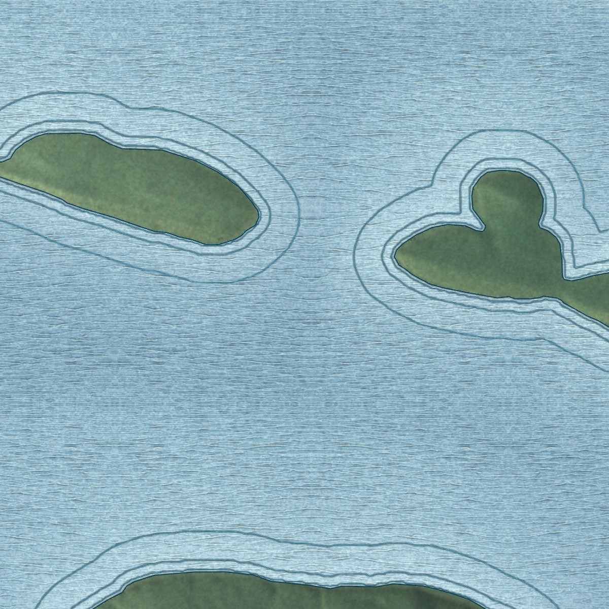 Second close-up of the map of Natural Steps, Arkansas print showing more streets and buildings