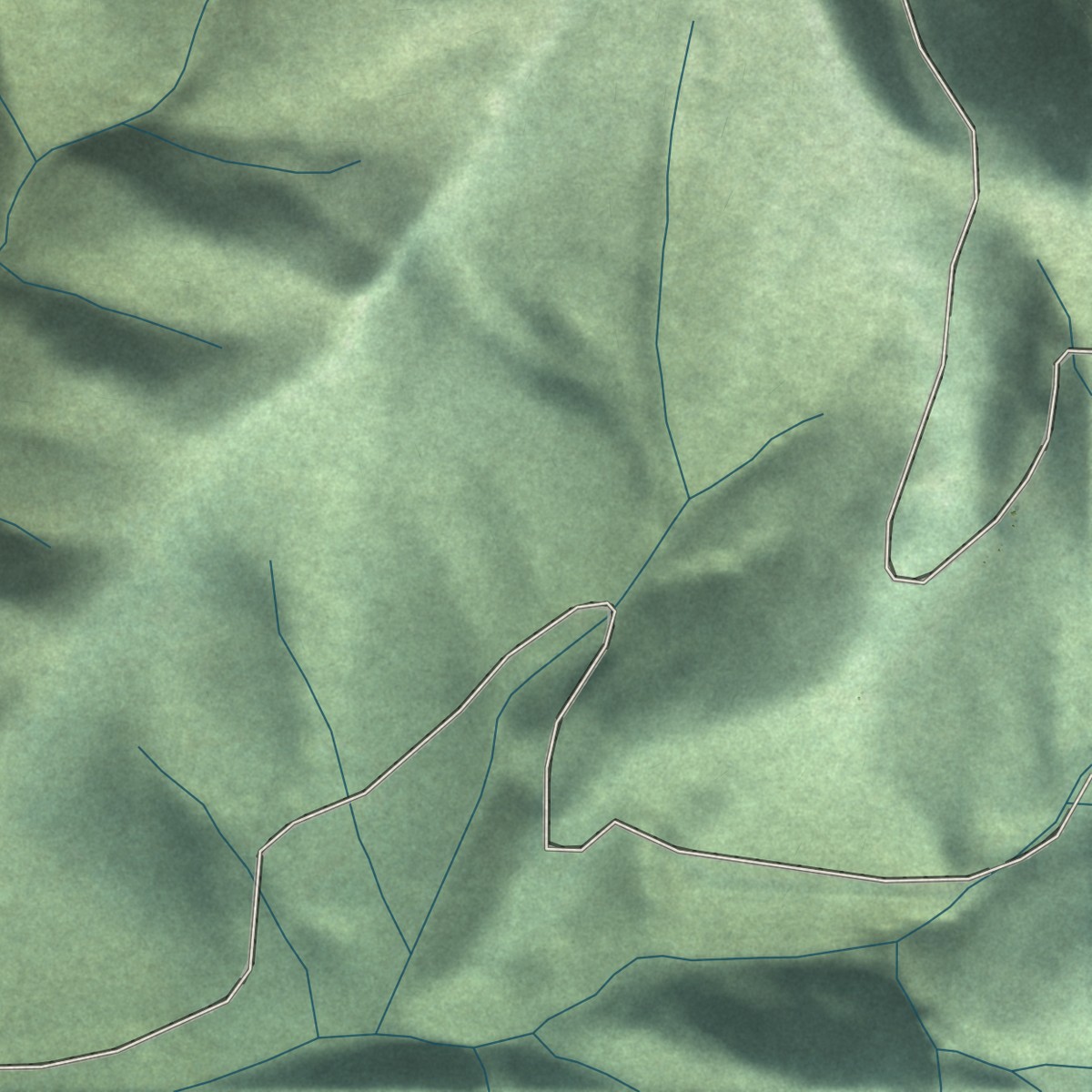 Second close-up of the map of Neilton, Washington print showing more streets and buildings
