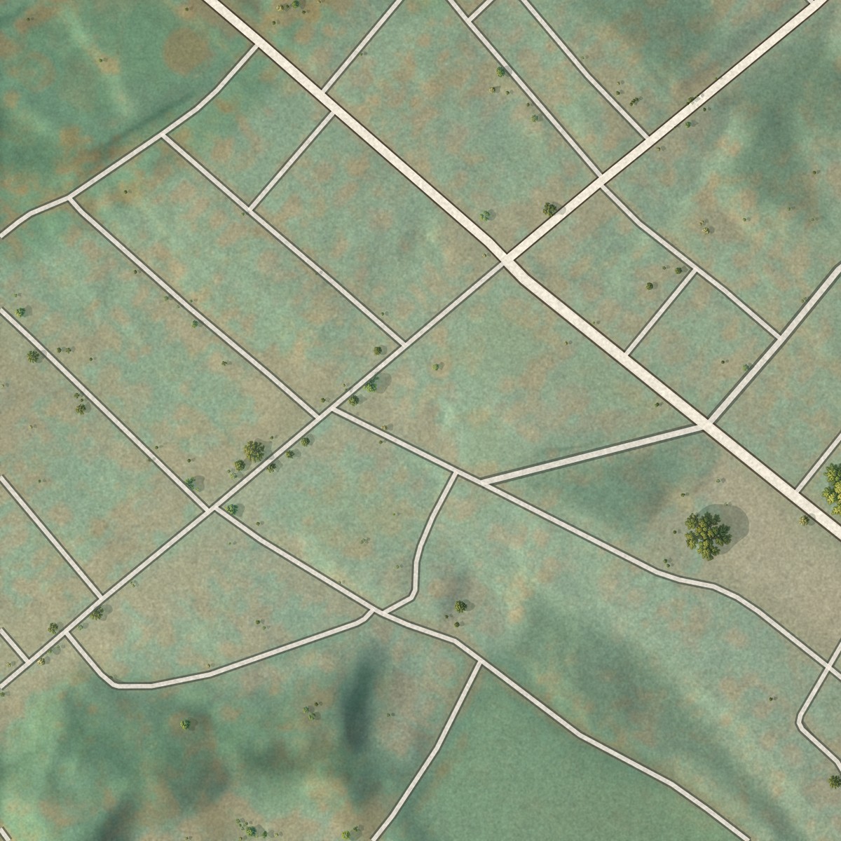 Second close-up of the map of Nelsonville, New York print showing more streets and buildings