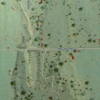 Second close-up of the map of Neola, Utah print showing more streets and buildings