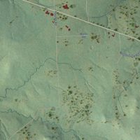 Second close-up of the map of Nesbitt, Texas print showing more streets and buildings
