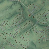 Second close-up of the map of Neshanic Station, New Jersey print showing more streets and buildings